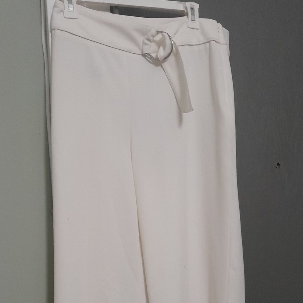 INC Solid White Wide Leg Pants: NEW